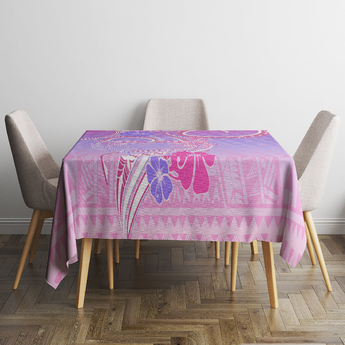 Polynesian Shark Valentine Tablecloth Sweet Unique Version