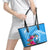 Yap Day Leather Tote Bag Nam nu Waqab Tropical Flower