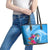 Yap Day Leather Tote Bag Nam nu Waqab Tropical Flower