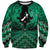 Personalised Aotearoa Matariki Sweatshirt Green Fern Maori Poutama