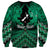 Personalised Aotearoa Matariki Sweatshirt Green Fern Maori Poutama