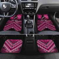 Personalised Aotearoa Matariki Car Mats Pink Fern Maori Poutama