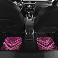 Personalised Aotearoa Matariki Car Mats Pink Fern Maori Poutama