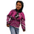 Personalised Aotearoa Matariki Kid Hoodie Pink Fern Maori Poutama