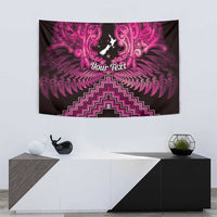 Personalised Aotearoa Matariki Tapestry Pink Fern Maori Poutama