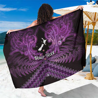 Personalised Aotearoa Matariki Sarong Purple Fern Maori Poutama