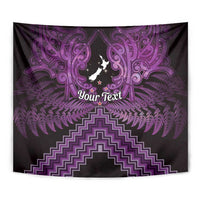 Personalised Aotearoa Matariki Tapestry Purple Fern Maori Poutama