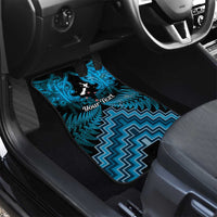 Personalised Aotearoa Matariki Car Mats Turquoise Fern Maori Poutama
