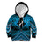 Personalised Aotearoa Matariki Kid Hoodie Turquoise Fern Maori Poutama