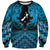 Personalised Aotearoa Matariki Sweatshirt Turquoise Fern Maori Poutama