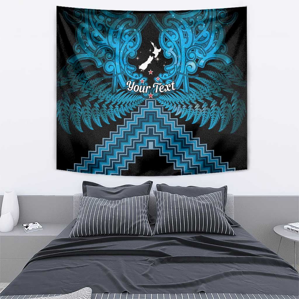 Personalised Aotearoa Matariki Tapestry Turquoise Fern Maori Poutama