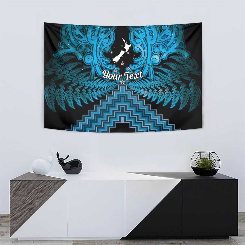 Personalised Aotearoa Matariki Tapestry Turquoise Fern Maori Poutama