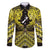 Personalised Aotearoa Matariki Family Matching Summer Maxi Dress and Hawaiian Shirt Yellow Fern Maori Poutama