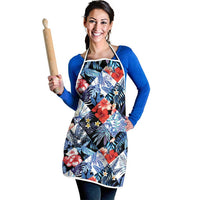Hawaii Tropicana Blue Pattern Apron - Polynesian Pride