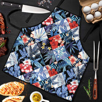 Hawaii Tropicana Blue Pattern Apron - Polynesian Pride