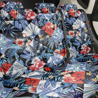 Hawaii Tropicana Blue Pattern Back Car Seat Cover LT01 - Polynesian Pride