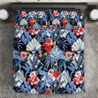 Hawaii Tropicana Blue Pattern Bedding Set - Polynesian Pride