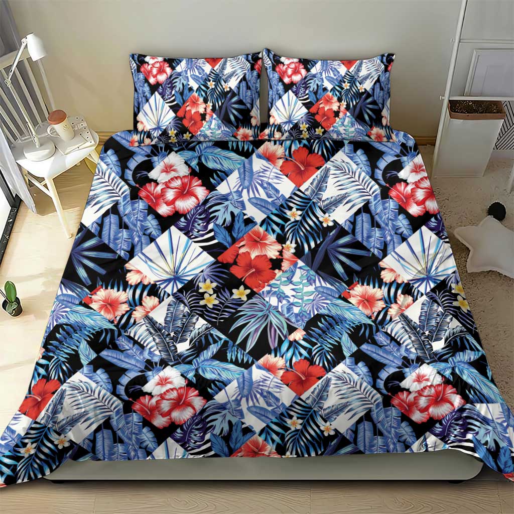 Hawaii Tropicana Blue Pattern Bedding Set - Polynesian Pride