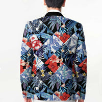 Hawaii Tropicana Blue Pattern Blazer - Polynesian Pride