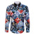 Hawaii Tropicana Blue Pattern Family Matching Off Shoulder Maxi Dress and Hawaiian Shirt - Polynesian Pride