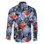 Hawaii Tropicana Blue Pattern Family Matching Short Sleeve Bodycon Dress and Hawaiian Shirt - Polynesian Pride