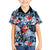 Hawaii Tropicana Blue Pattern Family Matching Summer Maxi Dress and Hawaiian Shirt - Polynesian Pride