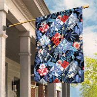 Hawaii Tropicana Blue Pattern Garden Flag - Polynesian Pride