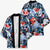 Hawaii Tropicana Blue Pattern Kimono - Polynesian Pride