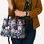 Hawaii Tropicana Blue Pattern Leather Bag - Polynesian Pride