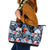 Hawaii Tropicana Blue Pattern Leather Tote Bag - Polynesian Pride