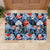 Hawaii Tropicana Blue Pattern Rubber Doormat - Polynesian Pride