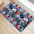 Hawaii Tropicana Blue Pattern Rubber Doormat - Polynesian Pride