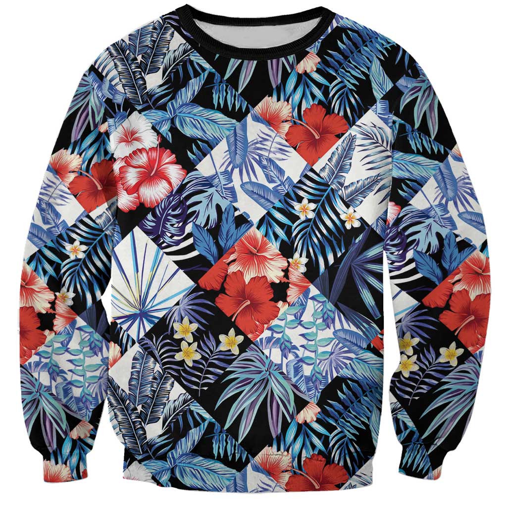 Hawaii Tropicana Blue Pattern Sweatshirt LT01 Unisex Blue - Polynesian Pride