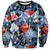 Hawaii Tropicana Blue Pattern Sweatshirt - Polynesian Pride