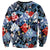 Hawaii Tropicana Blue Pattern Sweatshirt - Polynesian Pride