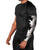 Black White Monotone Tropical Flowers Pattern Arm Sleeves - Polynesian Pride