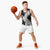 Black White Monotone Tropical Flowers Pattern Basketball Jersey - Polynesian Pride