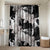 Black White Monotone Tropical Flowers Pattern Bathroom Set - Polynesian Pride