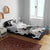 Black White Monotone Tropical Flowers Pattern Bedding Set - Polynesian Pride
