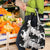 Black White Monotone Tropical Flowers Pattern Grocery Bag - Polynesian Pride