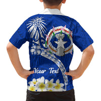 Northern Mariana Islands Commonwealth Day 2024 Family Matching Off Shoulder Maxi Dress and Hawaiian Shirt Dolphin With Plumeria Flower LT01 - Polynesian Pride