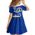 Northern Mariana Islands Commonwealth Day 2024 Kid Short Sleeve Dress Dolphin With Plumeria Flower LT01 - Polynesian Pride
