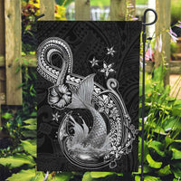 Hawaii Mermaid Monotone Garden Flag Polynesian Pattern Fish Hook