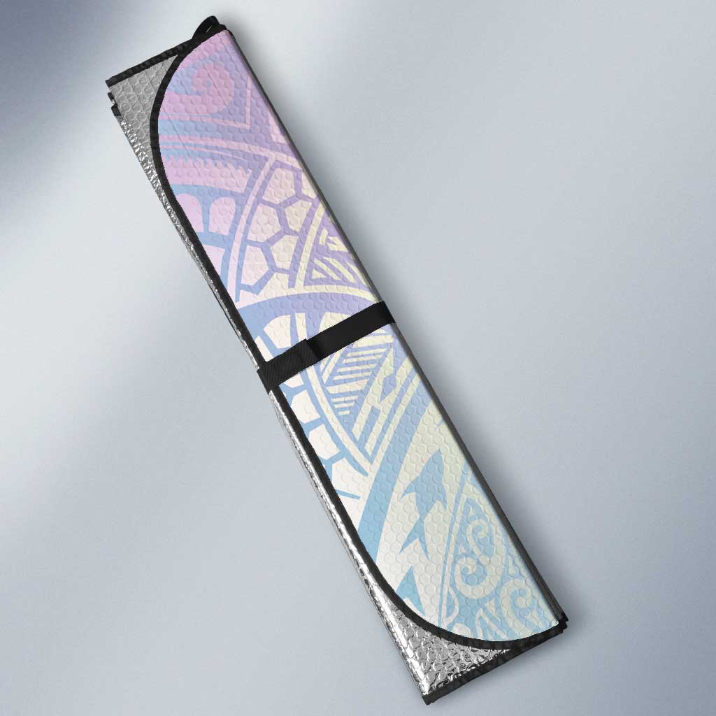 Hawaii Mermaid Sweet Pastel Auto Sun Shade Polynesian Pattern Fish Hook