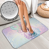 Hawaii Mermaid Sweet Pastel Bathroom Set Polynesian Pattern Fish Hook