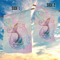 Hawaii Mermaid Sweet Pastel Garden Flag Polynesian Pattern Fish Hook