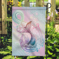 Hawaii Mermaid Sweet Pastel Garden Flag Polynesian Pattern Fish Hook