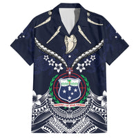 Samoa Independence Day Family Matching Off Shoulder Short Dress and Hawaiian Shirt Ula Nifo Mix Turtle