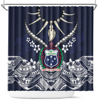 Samoa Independence Day Shower Curtain Ula Nifo Mix Turtle