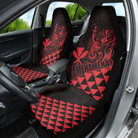 King Kamehameha Day Car Seat Cover Kakau Polynesian Pattern